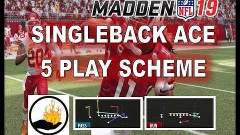 MADDEN 19 OFFENSIVE TIPS - SINGLEBACK ACE 5 PLAY SCHEME - ARIZONA CARDINALS PB