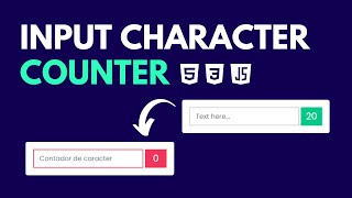 Como crear Input Contador de Caracteres en Tiempo Real | Tutorial Javascript