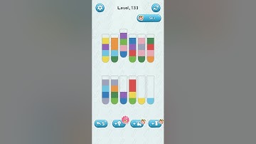 water sort puzzle game level 133 #color #colorgame #puzzle #water #sort #alllevels #funnygaming