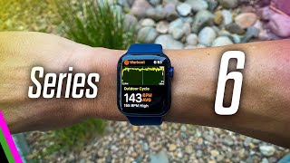 Apple Watch Series 6 \/\/ First Impressions, First Ride Report, and Blood Oxygen Test vs Garmin!