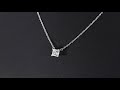 ティファニー ソリティア･プリンセスカット ダイヤモンドネックレス･ペンダント/Pt950-2.9g/0.77ct/TIFFANY ＆ Co. 翌日配送可■229891