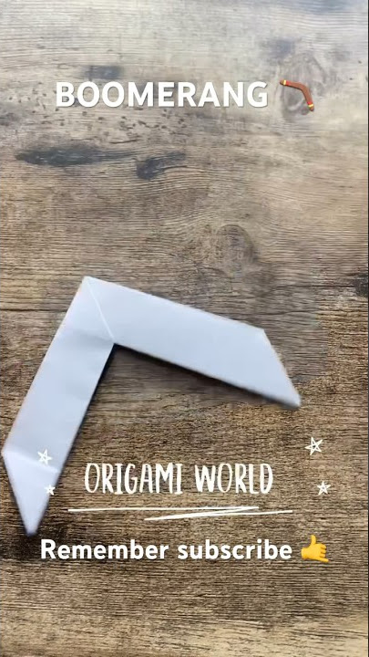 HOW TO FOLD ORIGAMI BOOMERANG STEP BY STEP | THROW BOOMERANG ORIGAMI PAPERCRAFT | DIY PAPER WEAPON