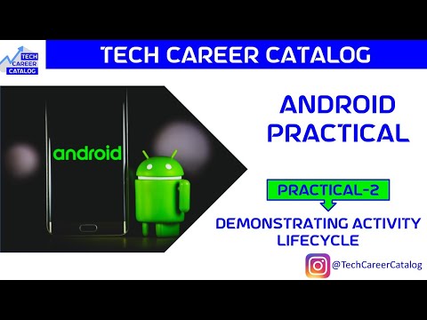 Practical 2 - Demonstrating Activity Lifecycle #activity #lifecycle #activitylifecycle