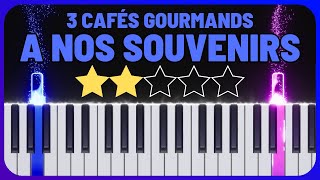 A Nos Souvenirs - 3 Cafés Gourmands Easy Piano Tutorial with Sheet Music