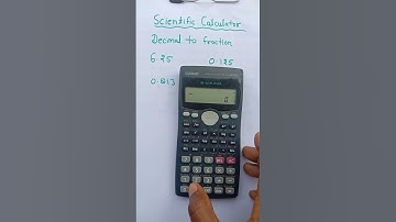 How to change Decimal to Fraction from scientific calculator