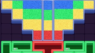 Color Sand : Fill The Blocks Level 97 Walkthrough Solution