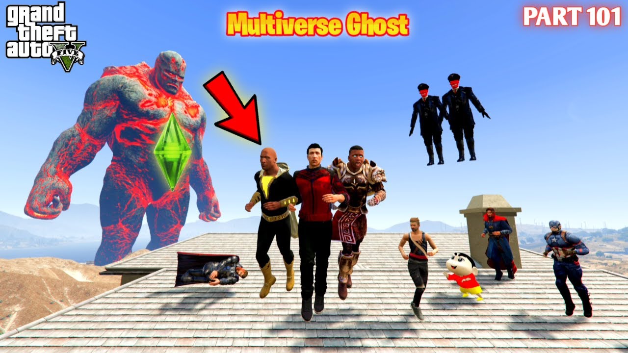 Multiverse Ghost Franklin Shang Chi Black Adam Died But Who Killed in GTA5 #101