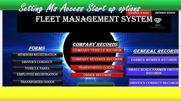Setting up Microsoft Access Startup option after completing your Whole project | A Step-by-Step