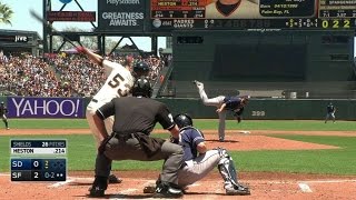 SD@SF: Shields whiffs Heston to end the 2nd inning