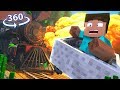 ESCAPE a RUNAWAY TRAIN in 360° VR! - A Minecraft VR Video