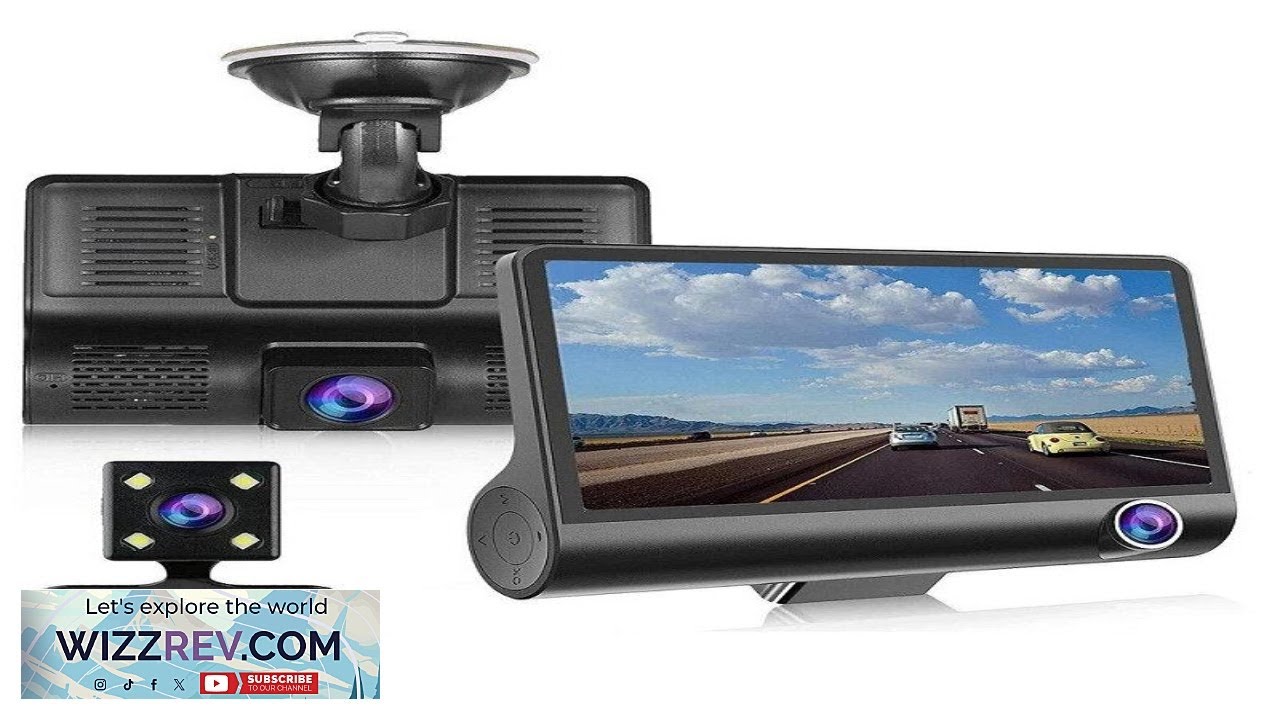 4 inch IPS HD Screen Car DVR Dash Cam 1080P 2 Lens Review