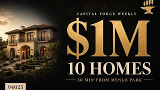 10 Homes Under $1M Within 30 Minutes of Menlo Park (94025) 