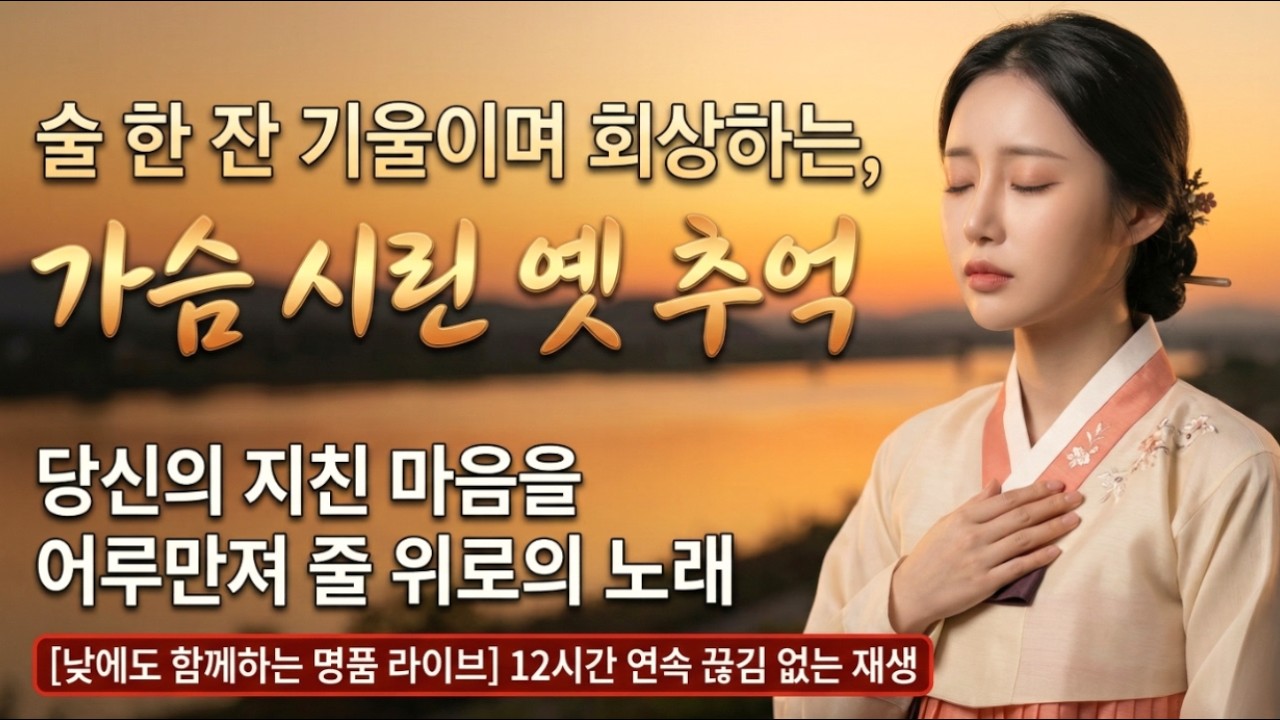 낮에도 밤에도 함께하는 명품 라이브 🎵 술 한 잔에 떠오르는 가슴 시린 옛 추억 트로트 모음 (구독과 좋아요 꾹👍)