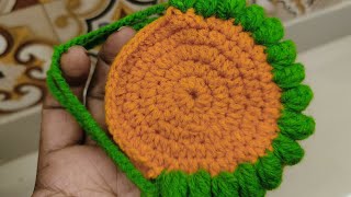 Crochet Round purse//By Indiaknittingcompany 