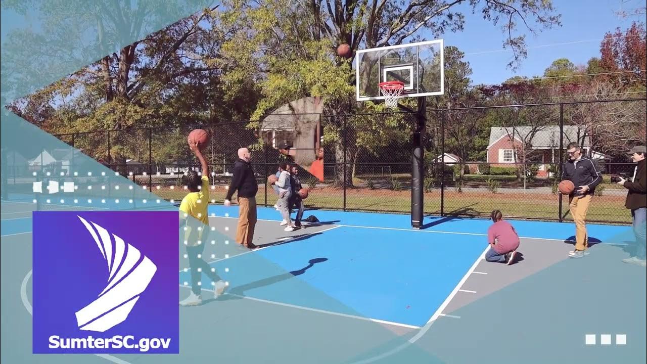 Sumter South Caroilina Crosswell Park Basketball Courts Ribbon Cutting