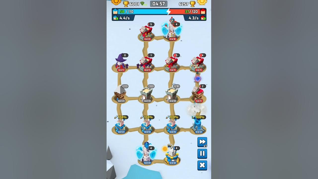 Tower Clash 6001 vs 6257 YouTube