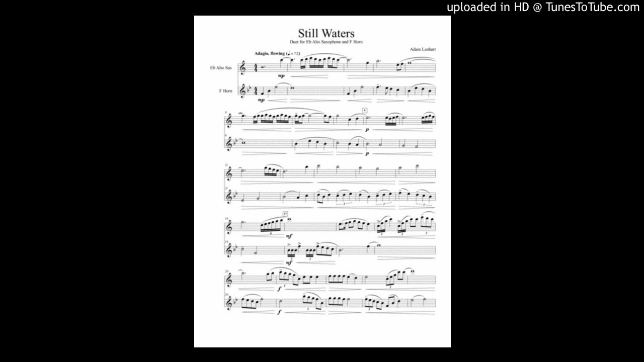 Still Waters (Duet for Alto Saxophone and F Horn) YouTube