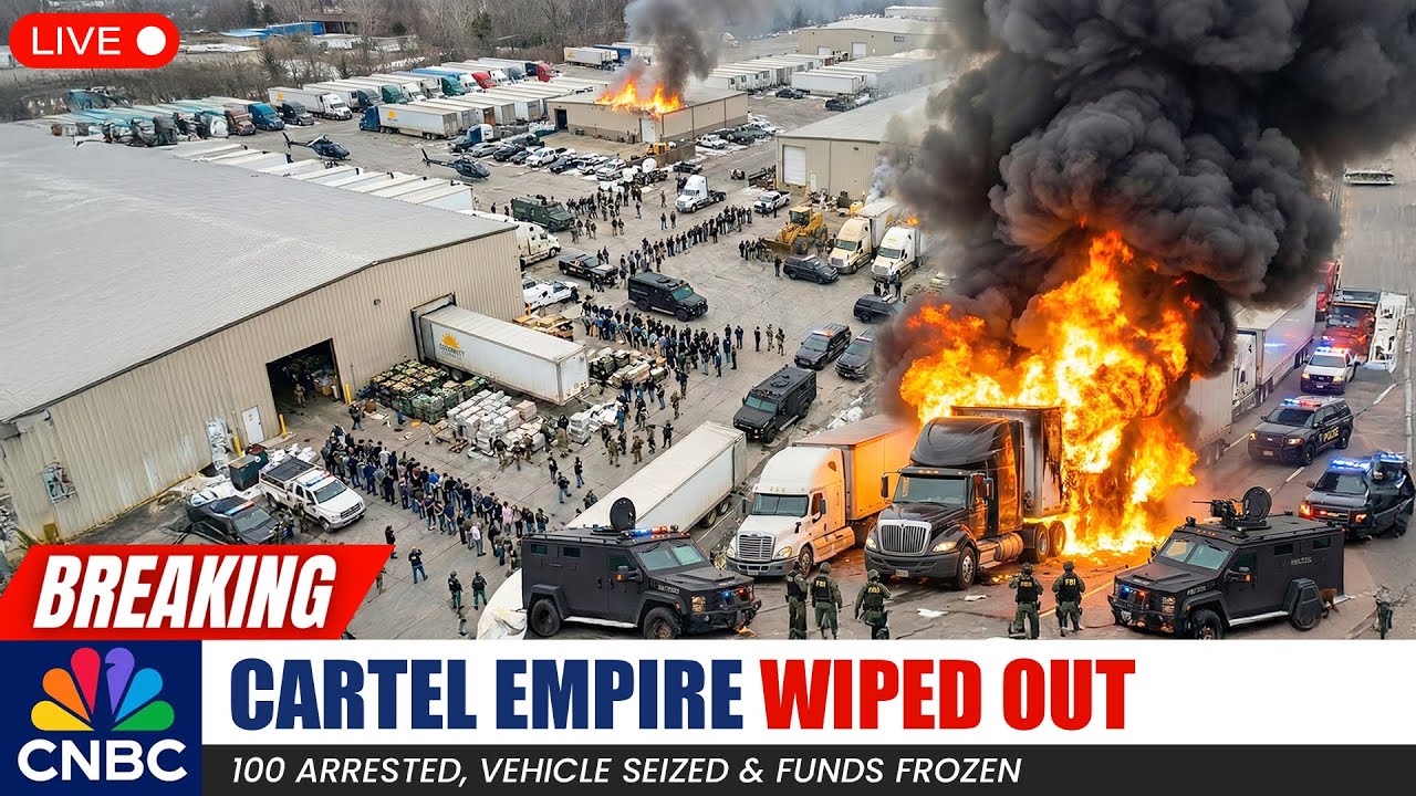 1 MIN AGO: FBI & ICE TAKE DOWN Cartel Trucking Network — 100 Arrested, Vehicle SEIZED & Funds FROZEN