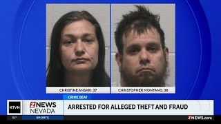Two people arrested in Yerington on theft and fraud charges