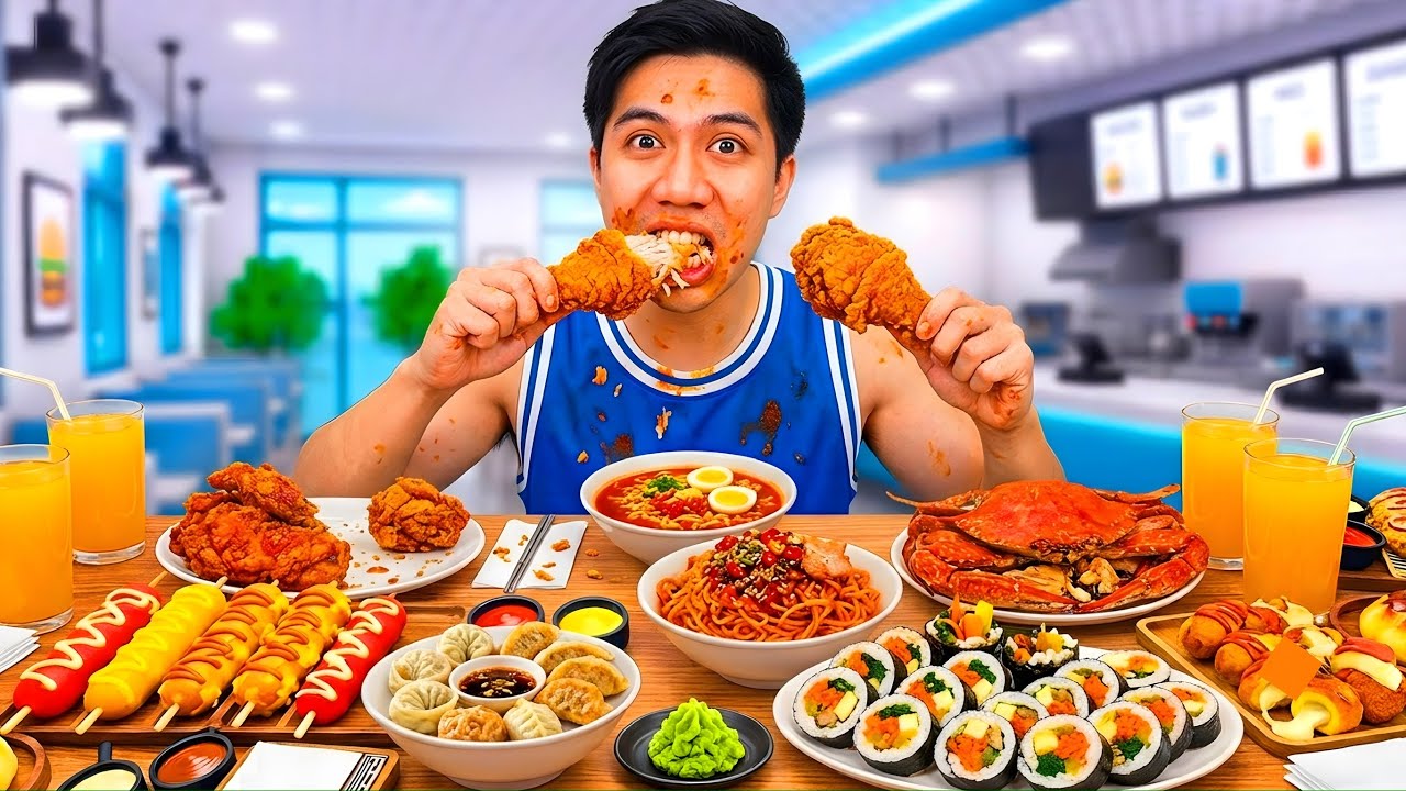 ဘရိုအာဝင် ရှယ်စား​နေပီဗျို့/ Roblox Mukbang Game(ASMR)