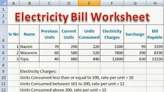 Electricity bill creation screenshot 2