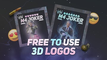 PUBG/BGMI Free to Use 3D Logos || 3D Logos Without Text😍Like @dakugaminggggg