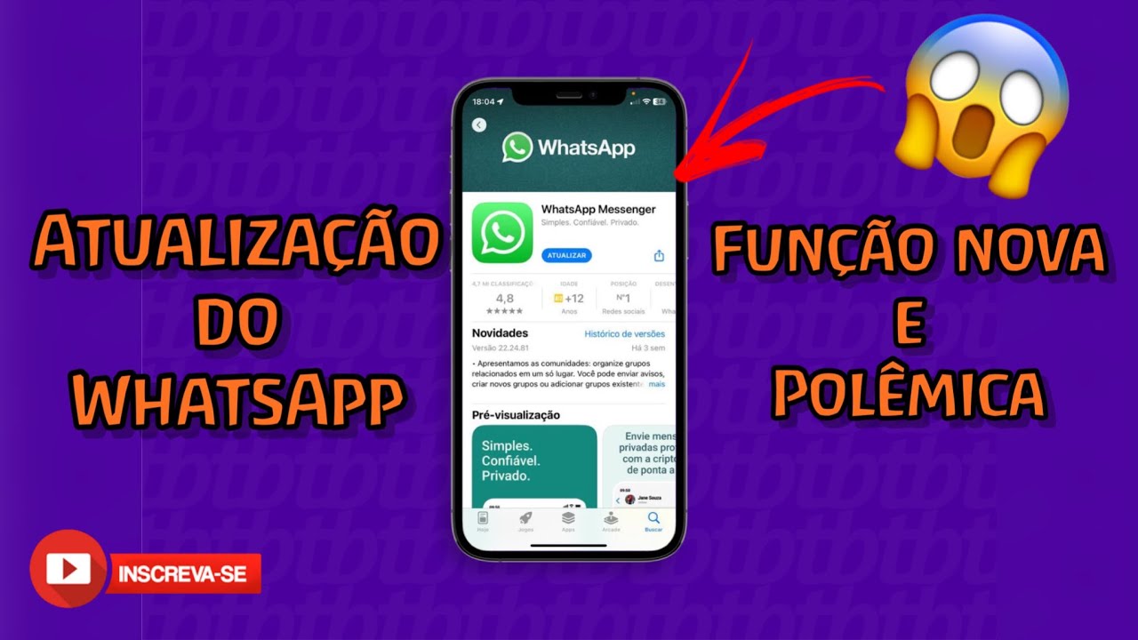 FUNÇÃO POLÊMICA NO MEU WHATSAPP - WHATSAPP ATUALIZOU E TROUXE UMA ...