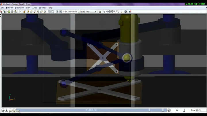Scara Parallel Robot Example - Matlab - Simulink - Simmechanics