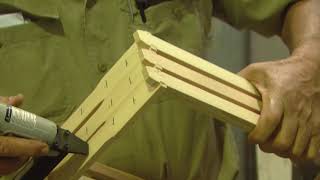 Handy hint: Staple the end of a frame