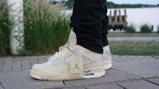 Sepatu Nike air Jordan 4 Off White Sail 