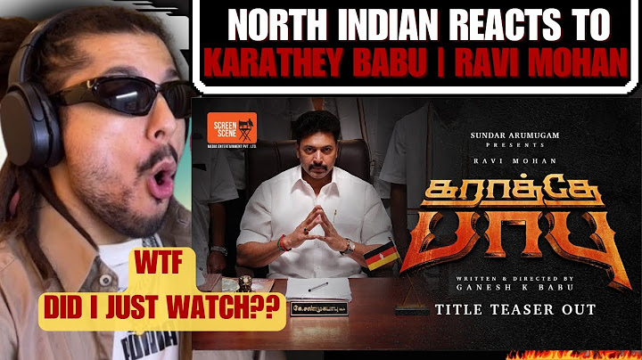 Karathey Babu: Watch or Pass? NORTH INDIAN REACTS 2 Karathey Babu | Title Reveal Teaser | Ravi Mohan