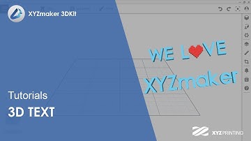 XYZmaker 3DKit Tutorials l 3D Text