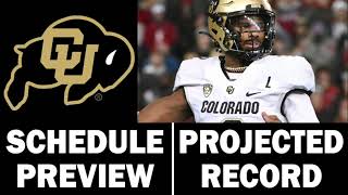 Colorado Football 2024 Schedule Preview & Record Projection