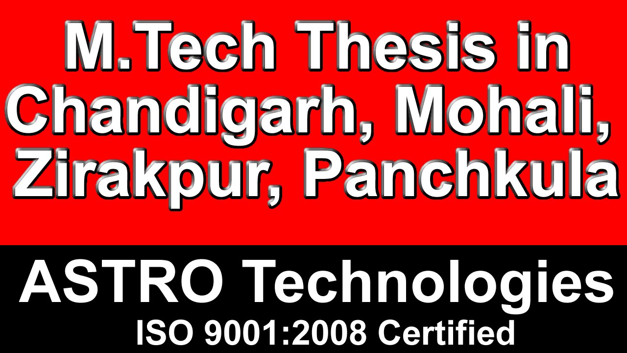 m.tech thesis guide in chandigarh