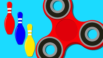 Learn Colors | Learn Numbers | Bowling Game | Fidget Spinner | Educational Video