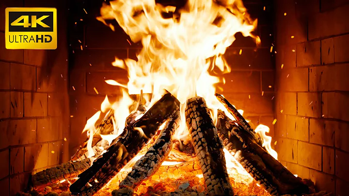 🔥 The MOST COZY FIREPLACE (12 HOURS) with TRANQUIL FIRE GLOW & RUSTLING FLAMES for CALM EVENINGS