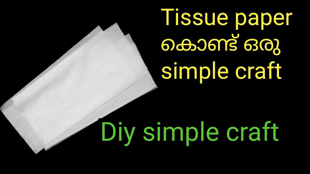 Tissue paper craft/malayalam crafts/Tissue paper flower making/crafts