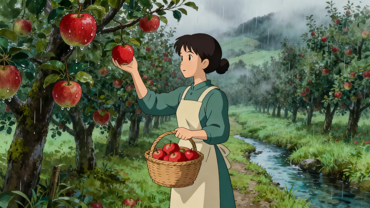 Peaceful Family Life in the Forest Rain 👀 I Silence of Ghibli