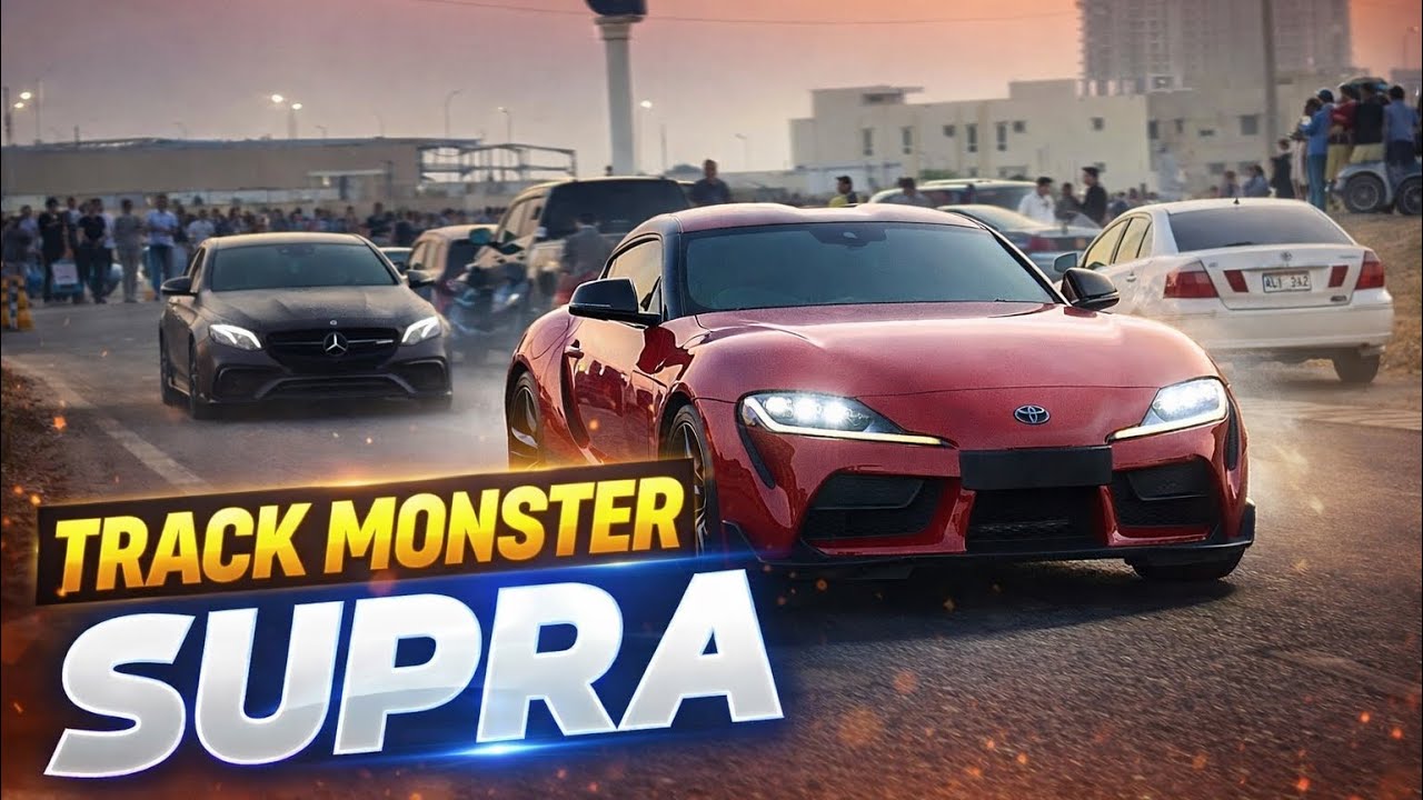 👉 Karachi Track Day Vlog 😱 | Supra MK5 & Supercars Chaos 🔥 