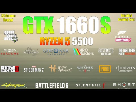 CPU Ryzen5 5500 / GTX1660SUPER / AK400 GTX 1660 Super + Ryzen 5 5500 in 2025 — 21 Games Tested! - YouTube