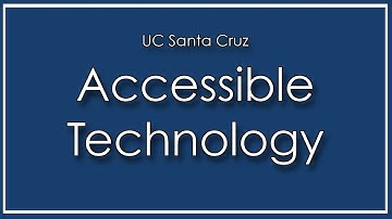 Accessible Technology
