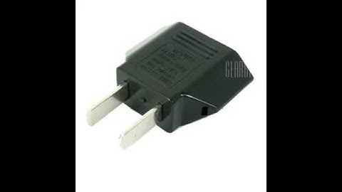 Europe Round To USA Flat Power Plug Converter Adapter