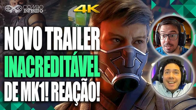 MK1: NOVO TRAILER Maravilhoso Revela SMOKE, RAIN E KAMEOS! Legendado em  PTBR e Reação! 