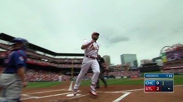 CHC@STL: Holliday connects for a two-run homer