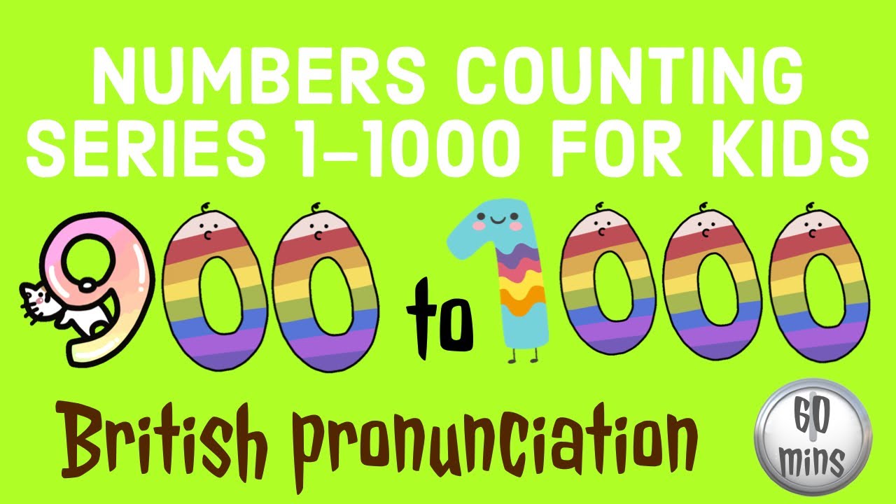 Learn Numbers Counting 900-1000 For Kids/Preschoolers/Toddlers/Children ...