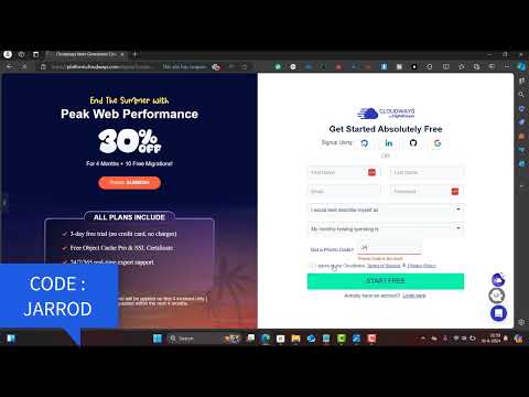 Cloudways Discount Unlock 30% Off Hosting + 3-Day Free Trial with This Coupon Code :JARROD