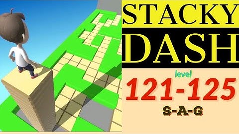 STACKY DASH level 121 122 123 124 125 gameplay
