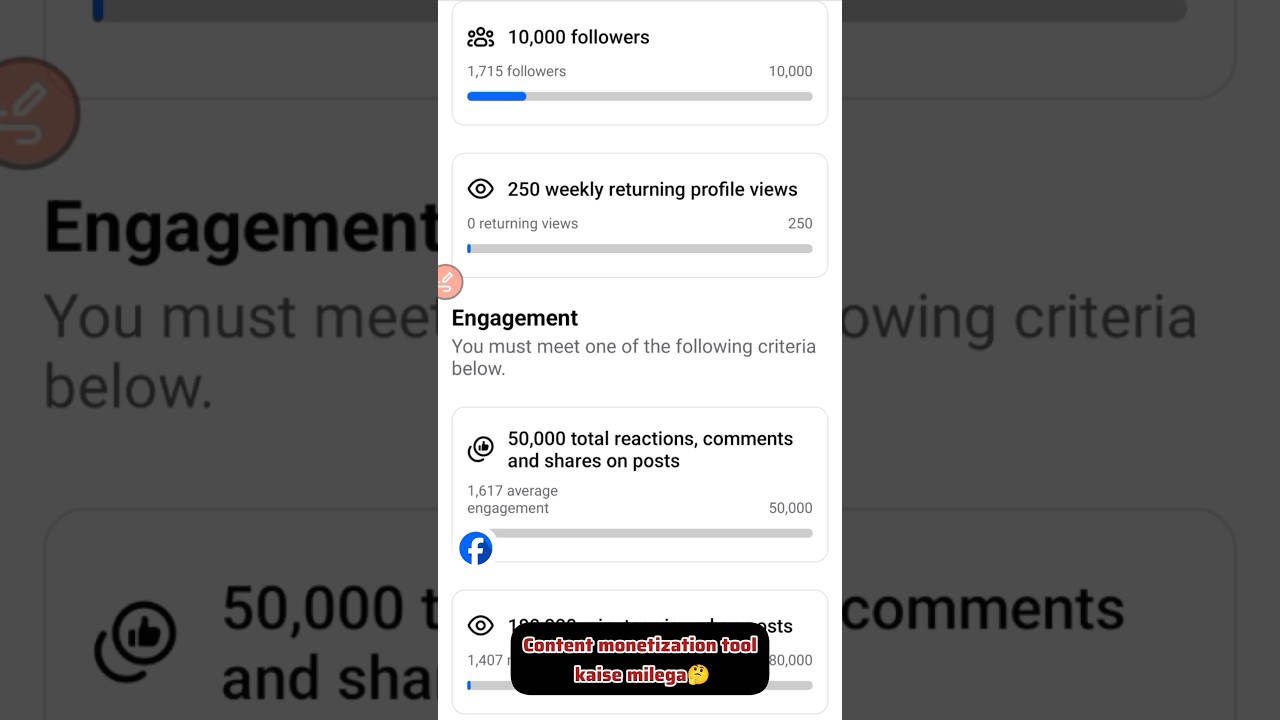 Facebook Monetization Enable Kab Hoga? 🤔 10K Followers Goal!