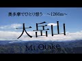 【大岳山登山】奥多摩三山制覇したい。大岳山に行こう。/関東日帰りソロ登山定