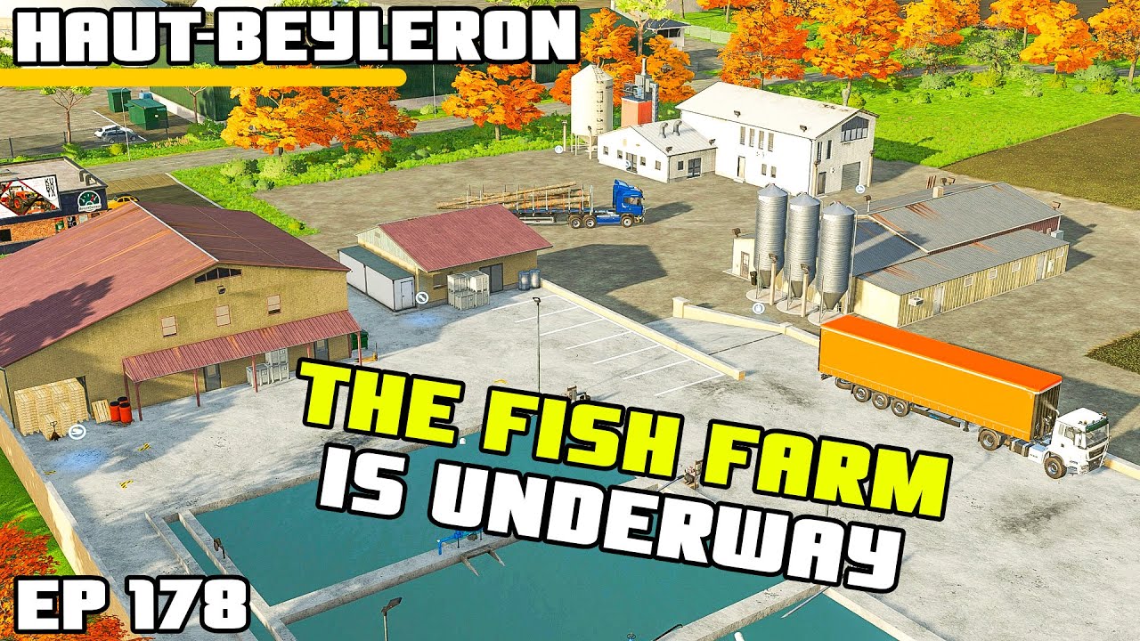 WE ARE FISH FARMING! WORTH IT? Farming Simulator 22 HautBeyleron